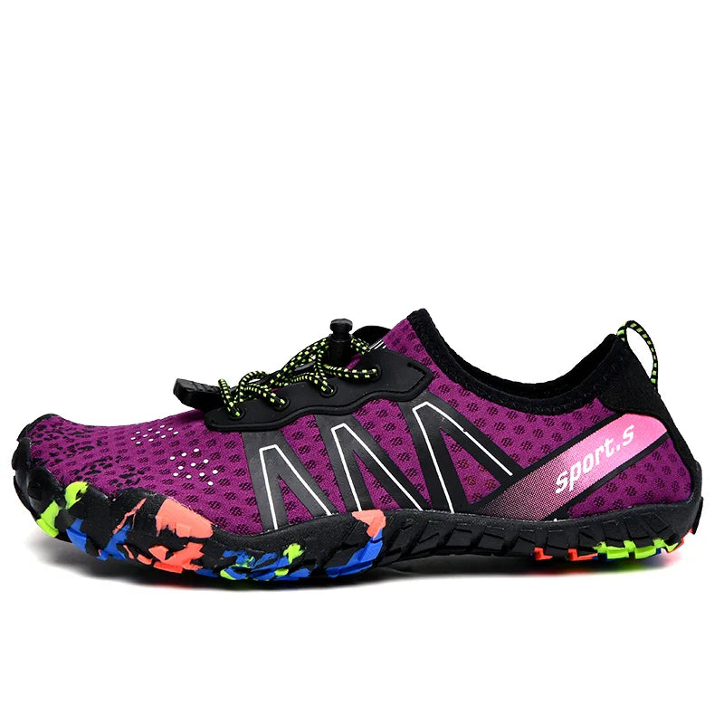  Baskets Aquatiques a pieds nus Legeres et Respirantes - Unisexe violet