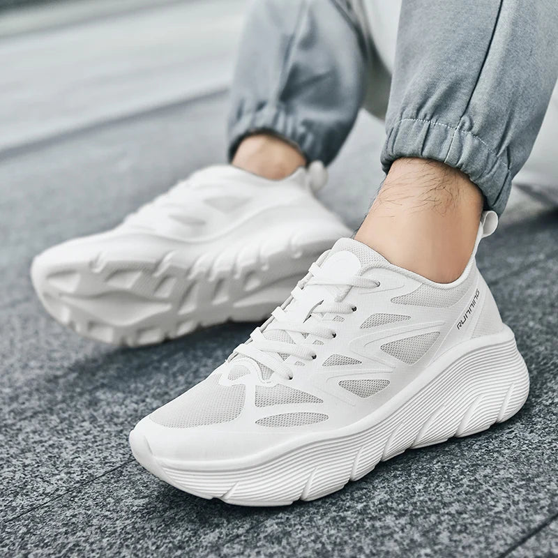 Baskets de Course Respirantes à Semelle Épaisse