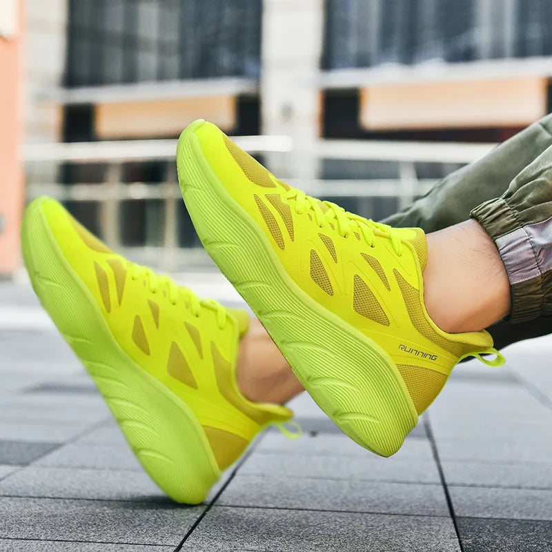 Baskets de Course Respirantes à Semelle Épaisse