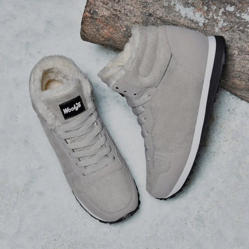 Bottes d'Hiver avec Fourrure Chaude & Semelle Antidérapante